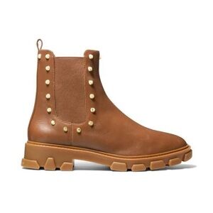Michael Kors Brown Ankle Boots with Studded Details